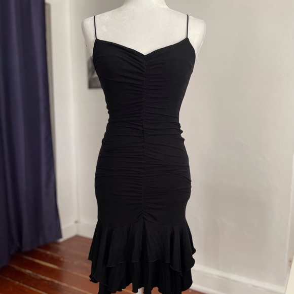 Vintage 90s Betsey Johnson BodyCon Ruched Dress - Picture 9 of 9